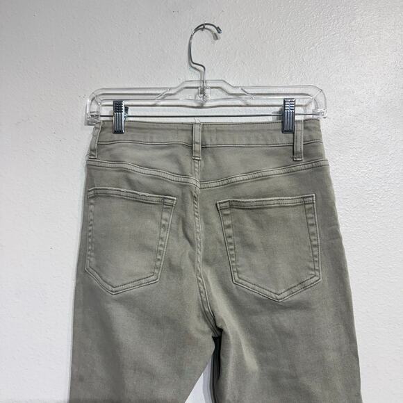 Vervet Gray Leslie 90’s Vintage Flare Wide Leg Crop Jeans Sz 26 - Picture 8 of 12